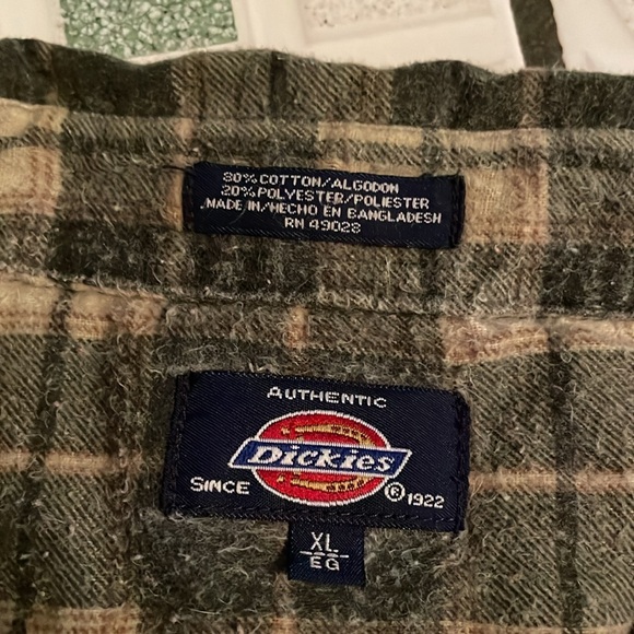 Men long sleeve flannel shirt - Picture 4 of 4